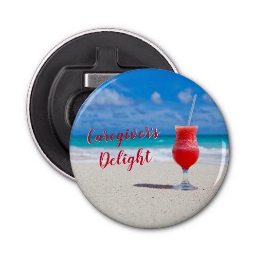Verzorger's Delight Button flesopener (Voorkant)