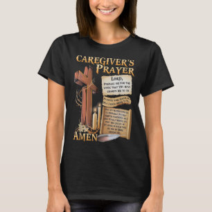 Verzorgers Gebed Christelijk Kruis Geloof Hoop Lie T-shirt
