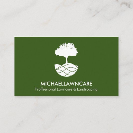 Verzorging Gazon Landschap Buitentuinman Visitekaartje (Achterkant)