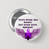 Verzorging met liefde_ ronde button 5,7 cm (Voorkant /achterkant)