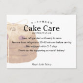 Verzorgingsinstructies voor Rustic Cookie Stack Lo Bedankkaart (Voorkant)