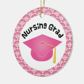 Verzurend Afstuderen Roze Gift Ornament (Links)