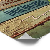 Verzuster wanneer u deze Kantoor Zonnebloem ingaat Poster (Hoek)