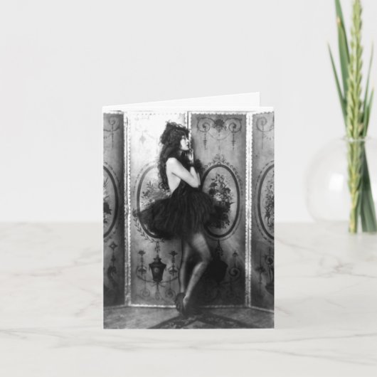 verzwakte danser kaart (Voorkant)