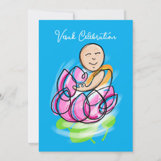 Vesak Lotus Monnik Zen Kaart