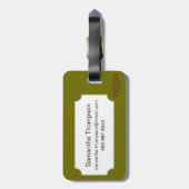 Vesalius: Skeletspierstelsel- en Bagagelabel (Achterkant verticaal)