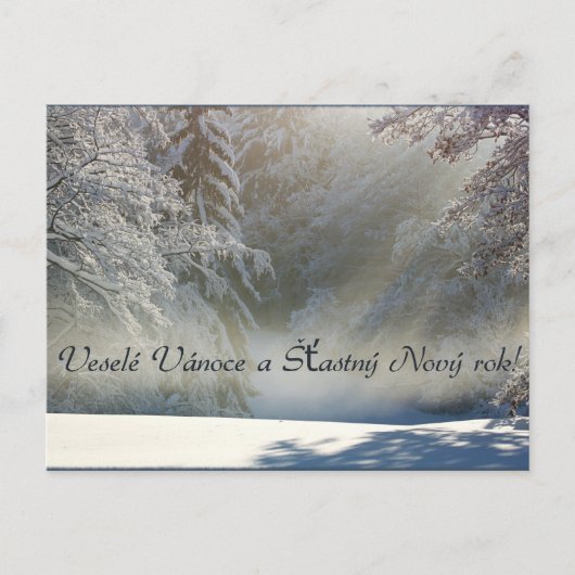 Veselé Vánoce a Šťastný Nový rok! Postkaart (Voorkant)