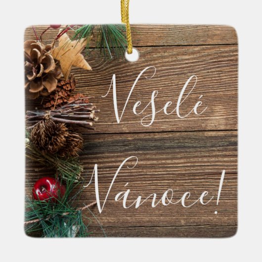 Veselé Vánoce Chrsitmas Ornament (Voorkant)