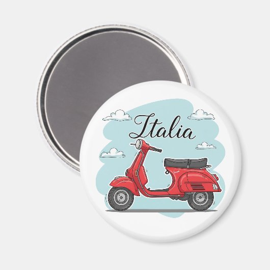 Vespa Italy Magneet (Voorkant / Achterkant)