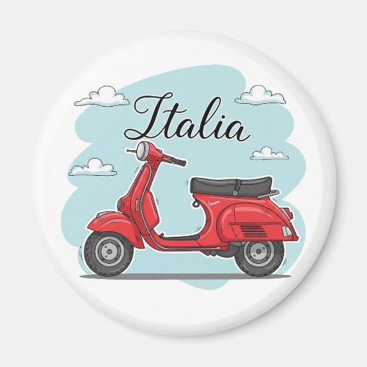 Vespa Italy Magneet (Voorkant)