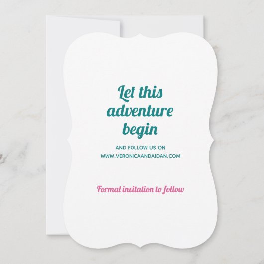  Vespa Koppel Sla de datum op Save The Date (Achterkant)