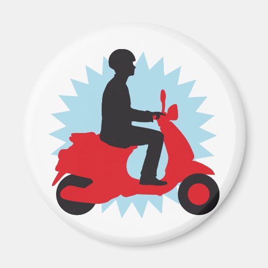 Vespa scooter magneet (Voorkant)