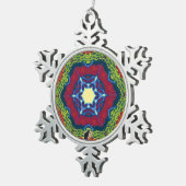Vesper Kaleidoscope Snowflake Ornament (Rechts)