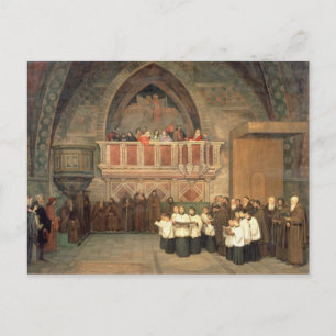 Vespers in de Sint-Francis-kerk Briefkaart