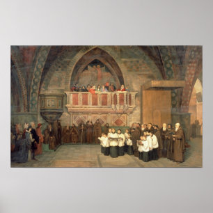 Vespers in de Sint-Francis-kerk Poster