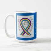 Vessie Cancer Sensibilisation Ruban Angel Mug (Gauche)