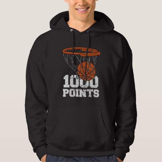 Veste À Capuche 1000 Points Basketball Scorer High School Basketba (Devant)