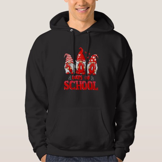 Veste À Capuche 100 Jours D'École Mignons Gnomes Virtual Learning (Devant)