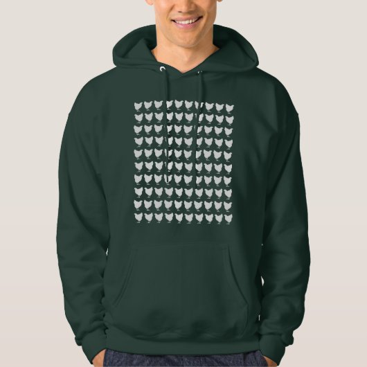 Veste À Capuche 100 poulets - Blanc (Devant)