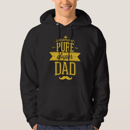 Veste À Capuche 100% Pure Super Papa (Devant)