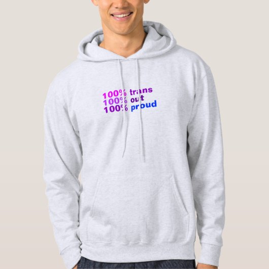 Veste À Capuche 100% Trans 2 (Devant)