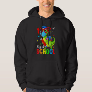 Veste À Capuche 100ème Jour De L'École Dinosaure T Rex Joyeux 100 