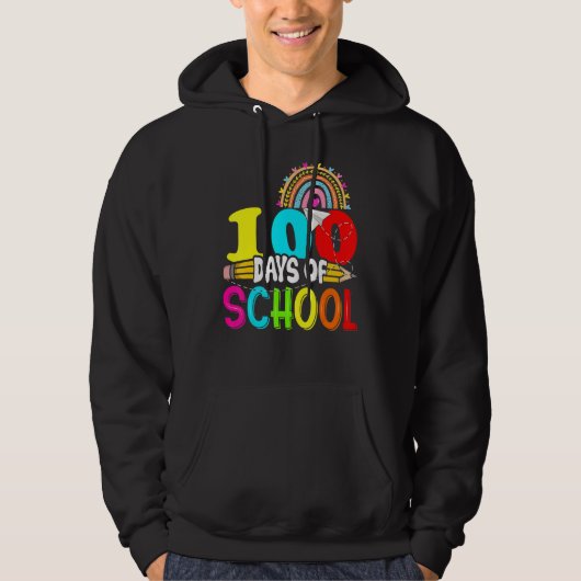 Veste À Capuche 100th Days of School Teacher Kids - 100 Days Smart (Devant)