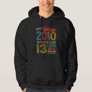 Veste À Capuche 13 ans Vintage 2010 13e anniversaire