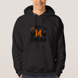 Veste À Capuche 14e anniversaire 14 ans poulet fermier