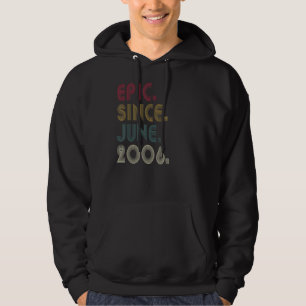 Veste À Capuche 16e anniversaire 16 ans Vintage épopée depuis juin