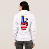 Veste À Capuche 19 : Sweatshirt à capuchon à zip (Dos entier)