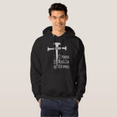 Veste À Capuche 1 Croix 3 Clous 4 Donné (Devant entier)