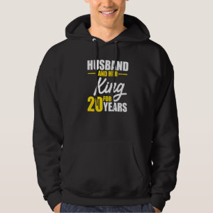Veste À Capuche 20e 20 ans anniversaire de Mariage épouse du roi m