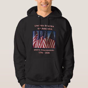 Veste À Capuche 250e anniversaire USA Patriotic Black