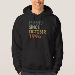 Veste À Capuche 26 Ans Légende depuis Octobre 1996 26e Naissance