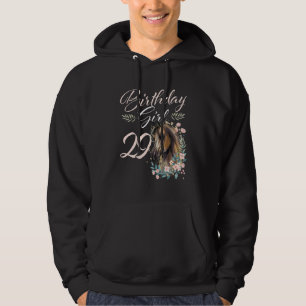 Veste À Capuche 29e anniversaire fille Cheval 29 ans Anniversaire