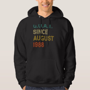 Veste À Capuche 34e anniversaire 34 ans chèvre depuis août 1988