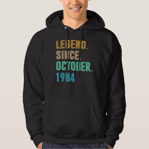 Veste À Capuche 38 Ans Légende depuis Octobre 1984 38e Naissance
