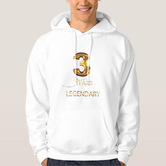 Veste À Capuche 3 Anniversaire (Devant)
