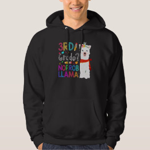 Veste À Capuche 3e année No Prob Llama Enseignant Premier jour