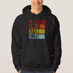 Veste À Capuche 40e anniversaire Légende depuis juillet 1982 40 an