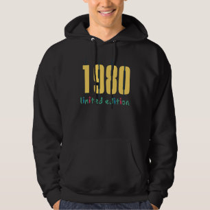 Veste À Capuche 42e anniversaire Dames Mens 42 ans 1980 1