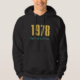 Veste À Capuche 44e anniversaire Dames Mens 44 ans 1978 Don 6