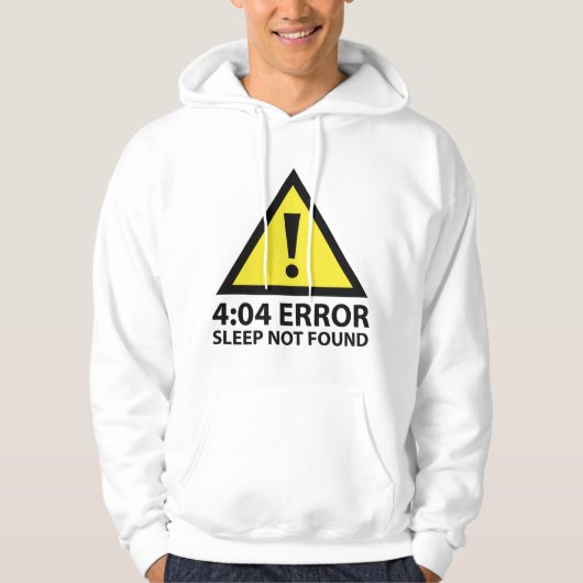 Veste À Capuche 4:04 Erreur de veille introuvable (Devant)