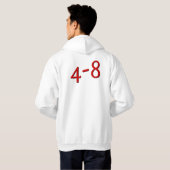 Veste À Capuche 4-8Hoodie (blanc) (Dos entier)