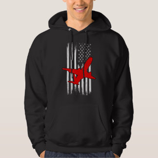 Veste À Capuche 4 Juillet Vintage États-Unis Drapeau American Airc