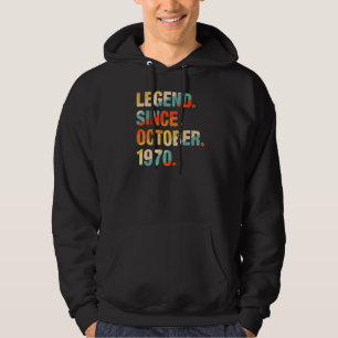 Veste À Capuche 51e anniversaire 51 ans légende depuis le 19 octob