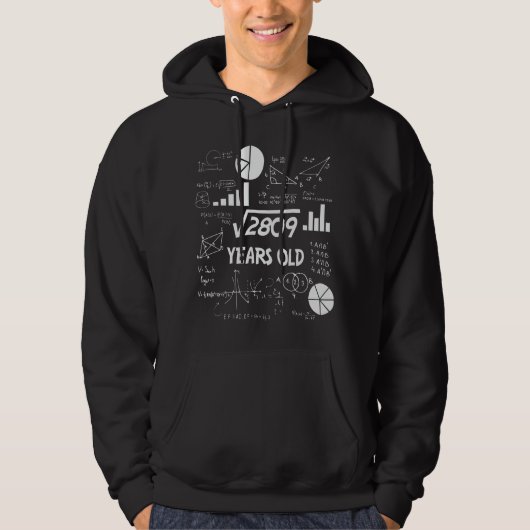 Veste À Capuche 53 ans Enseignant des mathématiques Anniversaires (Devant)