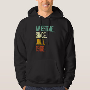 Veste À Capuche 54e anniversaire stupéfiant depuis juillet 1968 54