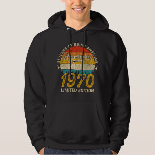 Veste À Capuche 55 Ans 1970 Rétro Magnifique 55e anniversaire Cade